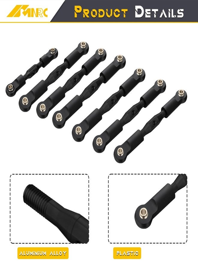 NMNRC Alum Blod Turnbuckles Toe Camber Links Kit Compatible with 1/10 Slash 2WD/Stampede 2WD/Rustler 2WD/Bandit 2WD Series Upgrades Part Black - Image 5